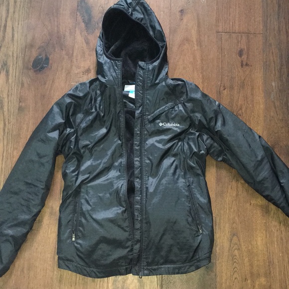 columbia rain jacket with fleece lining